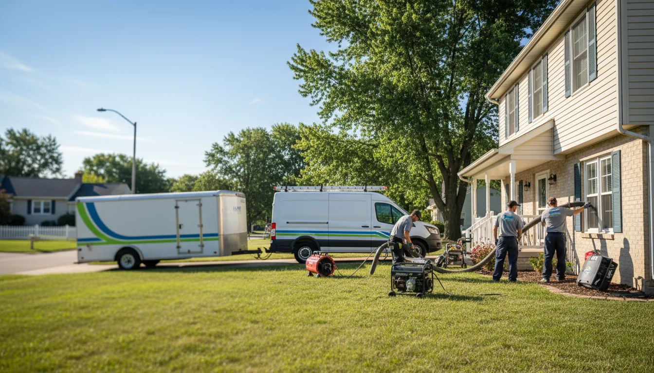 Flooded Basement Restoration And Cleanup With Repair in River Falls, WI near me